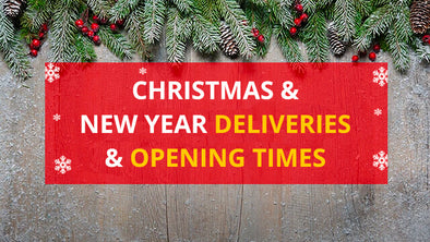 Christmas & New Year Opening Hours & Delivery Days