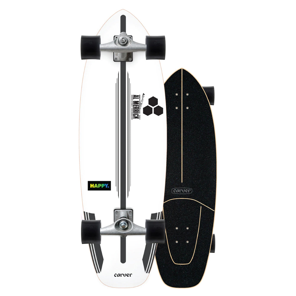 Carver Ci Happy 30.75inch x 9.75inch Surfskate Skateboard Complete Setup CX Trucks - Boards360