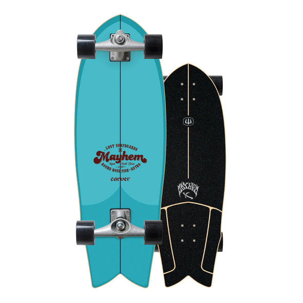 Carver …Lost RNF Retro 29.5inch x 9.875inch Surfskate Skateboard Complete Setup CX Trucks - Boards360