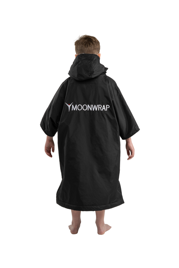 Frostfire Moonwrap Kids Waterproof Changing Robe Black - Boards360