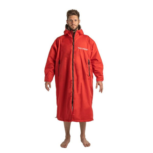 Frostfire Moonwrap Long Sleeve Waterproof Changing Robe Crimson Red - Boards360