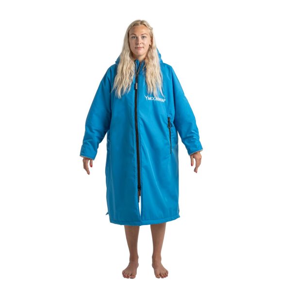 Frostfire Moonwrap Long Sleeve Waterproof Changing Robe Electric Blue - Boards360