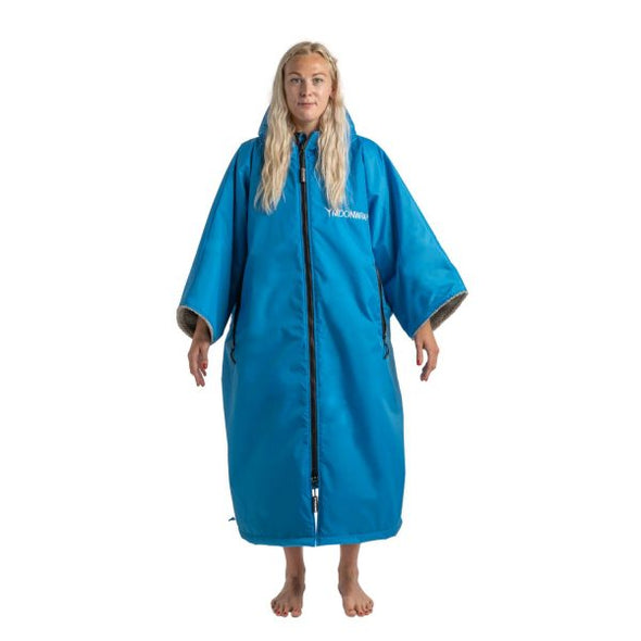 Frostfire Moonwrap Short Sleeve Waterproof Changing Robe Electric Blue - Boards360