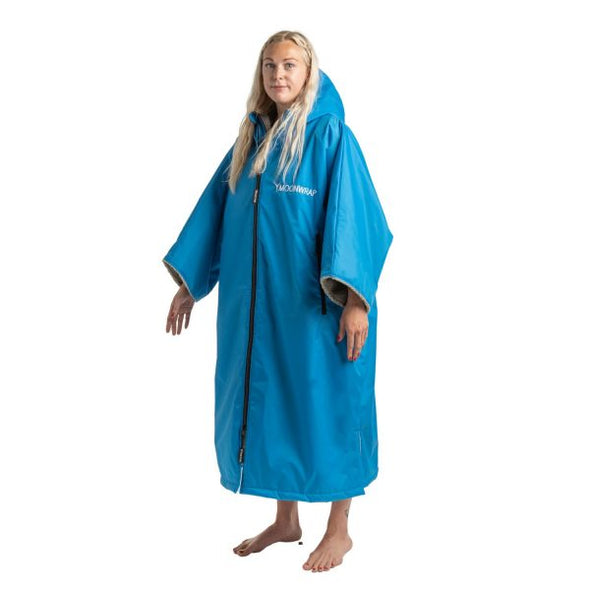 Frostfire Moonwrap Short Sleeve Waterproof Changing Robe Electric Blue - Boards360