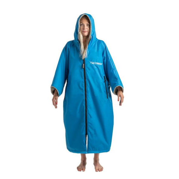 Frostfire Moonwrap Short Sleeve Waterproof Changing Robe Electric Blue - Boards360