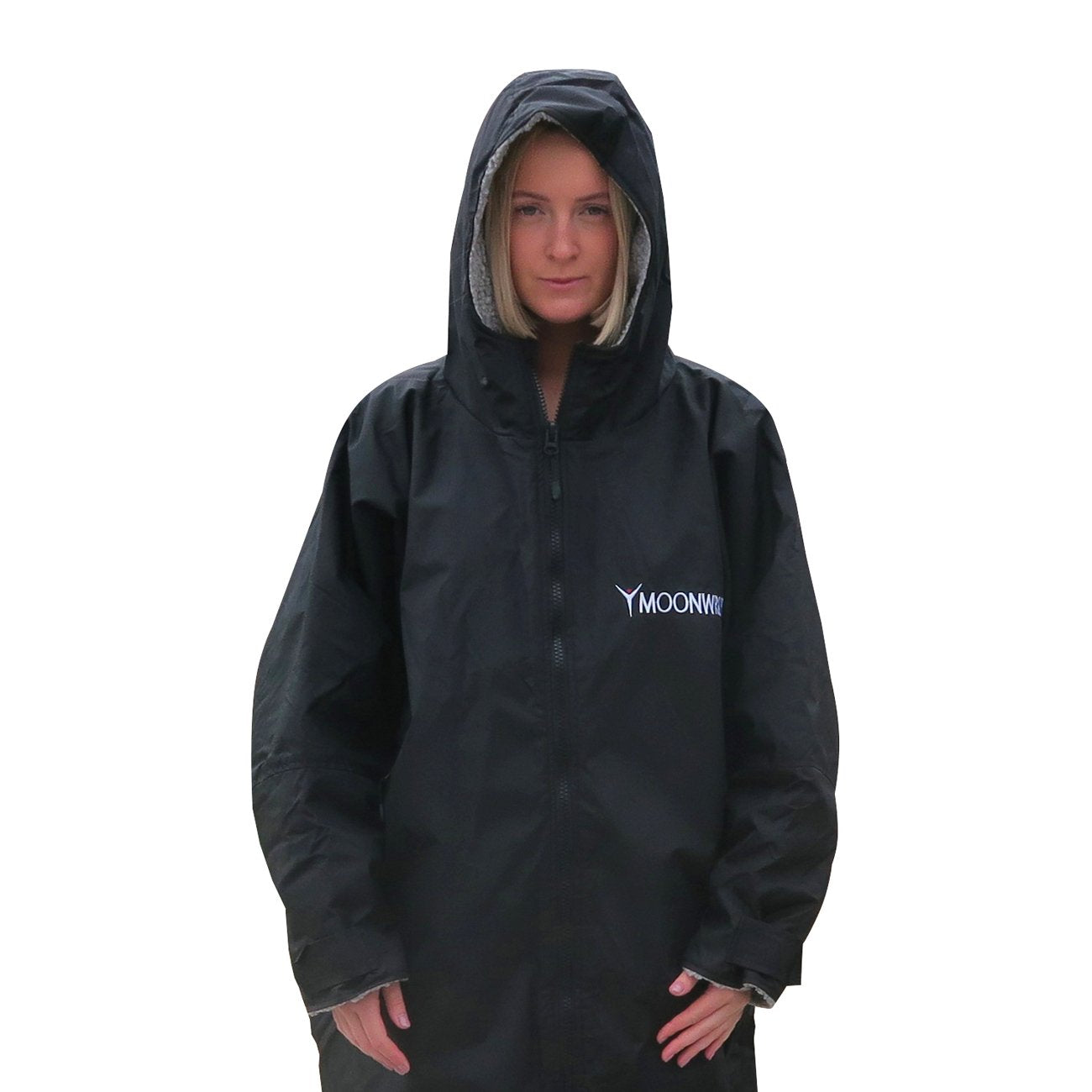 Frostfire Moonwrap Long Sleeve Waterproof Changing Robe Black - Boards360