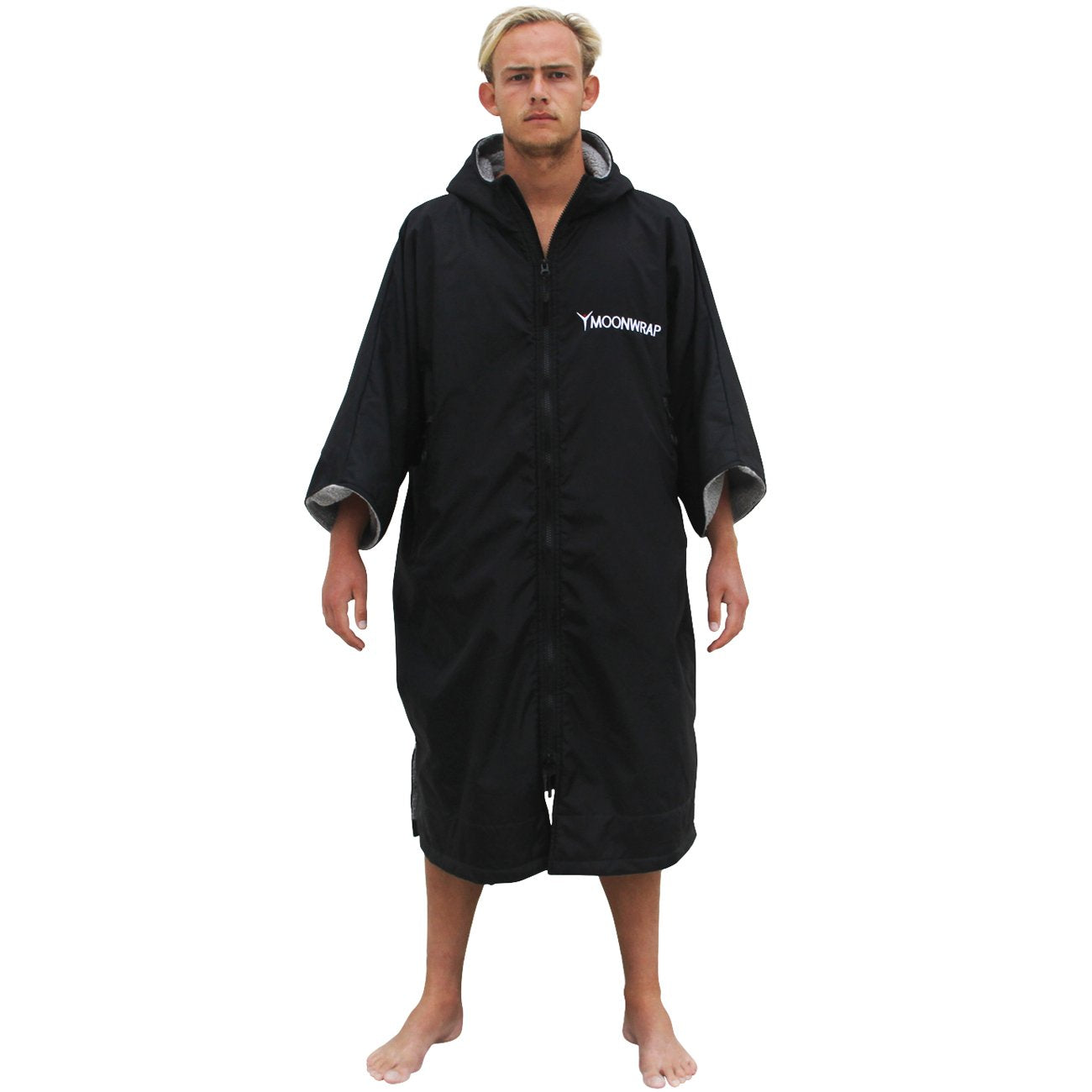 Frostfire Moonwrap Short Sleeve Waterproof Changing Robe Black - Boards360