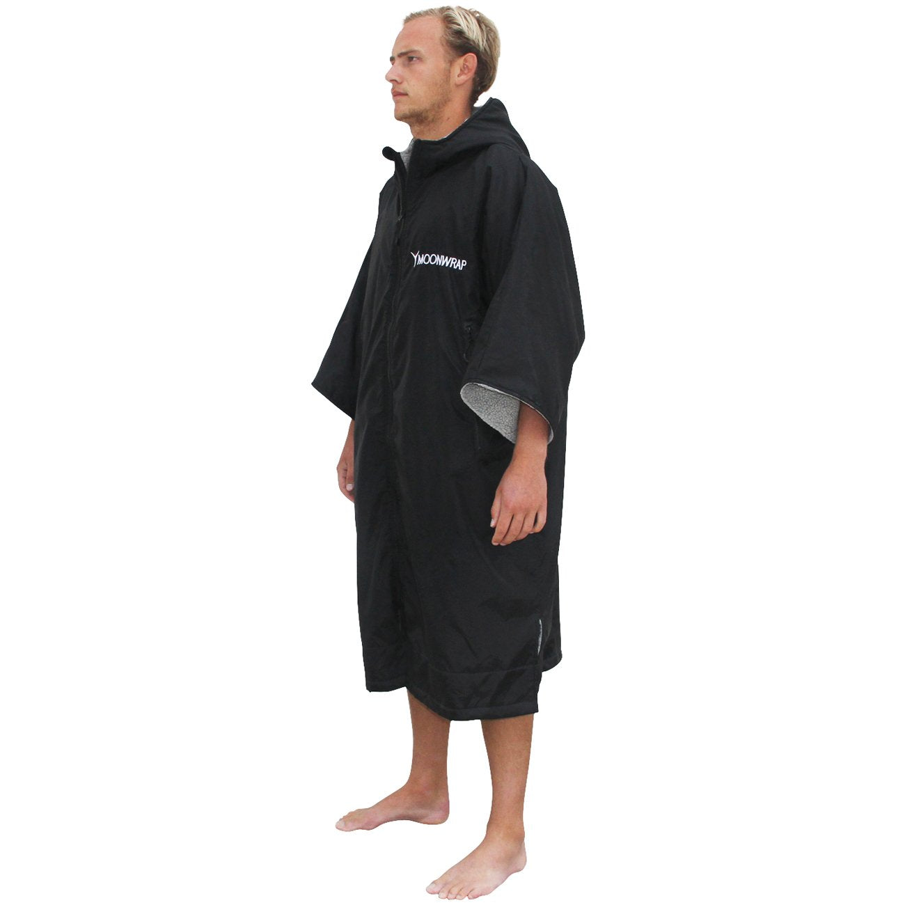 Frostfire Moonwrap Short Sleeve Waterproof Changing Robe Black - Boards360