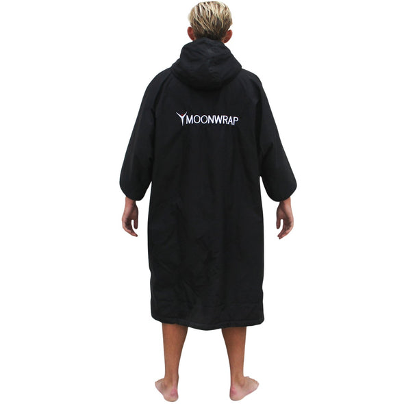Frostfire Moonwrap Short Sleeve Waterproof Changing Robe Black - Boards360