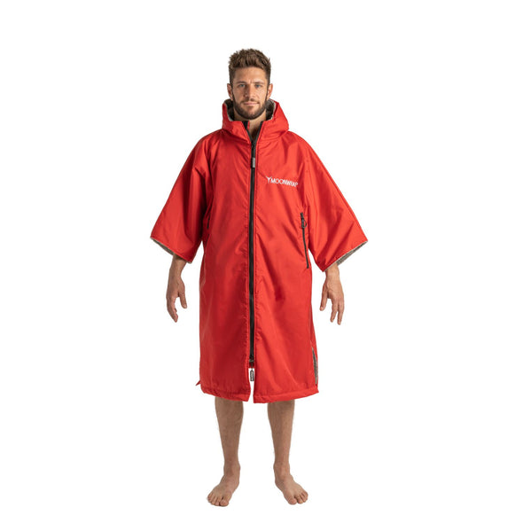 Frostfire Moonwrap Short Sleeve Waterproof Changing Robe Crimson Red - Boards360