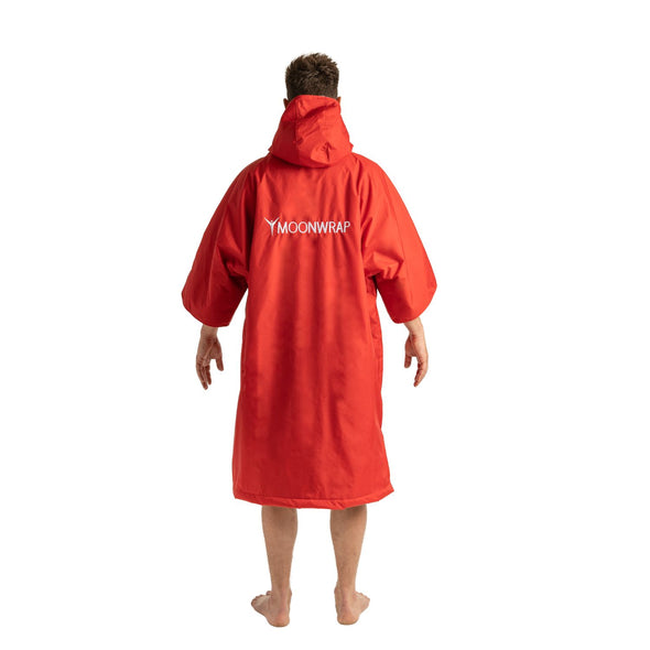 Frostfire Moonwrap Short Sleeve Waterproof Changing Robe Crimson Red - Boards360