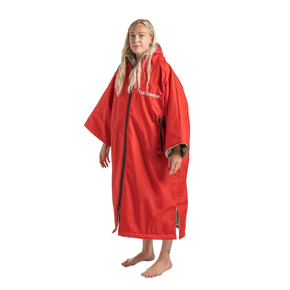 Frostfire Moonwrap Short Sleeve Waterproof Changing Robe Crimson Red - Boards360