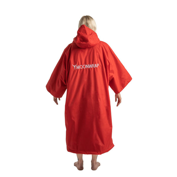 Frostfire Moonwrap Short Sleeve Waterproof Changing Robe Crimson Red - Boards360