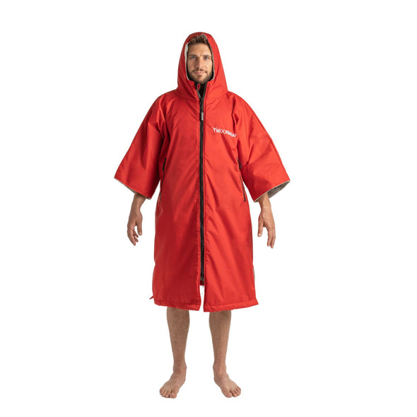 Frostfire Moonwrap Short Sleeve Waterproof Changing Robe Crimson Red - Boards360