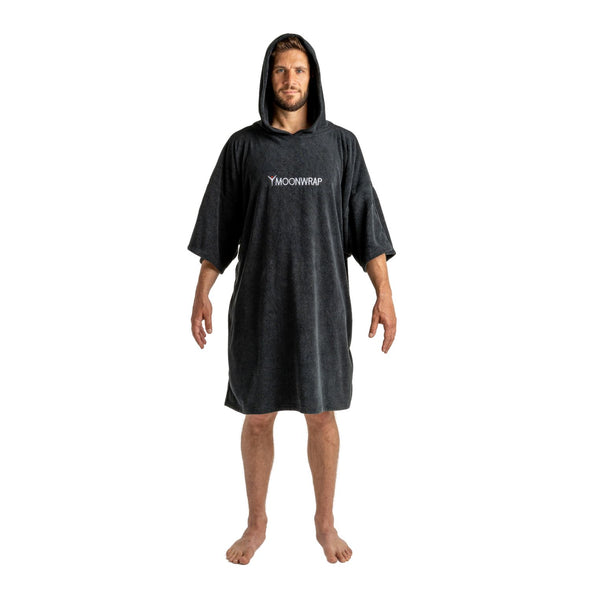Frostfire Moonwrap Towel Changing Robe Black - Boards360