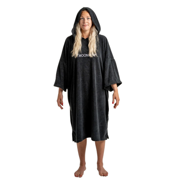 Frostfire Moonwrap Towel Changing Robe Black - Boards360