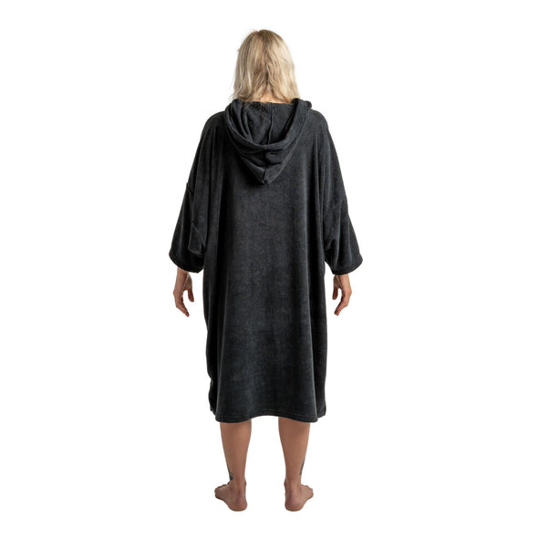 Frostfire Moonwrap Towel Changing Robe Black - Boards360
