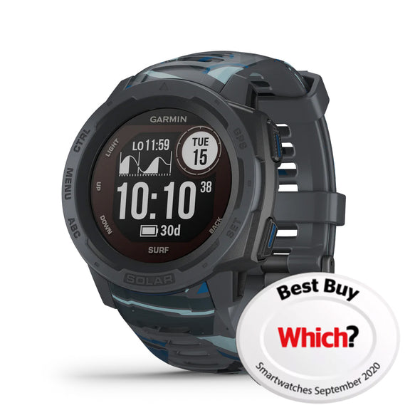 Garmin Instinct Solar Surf Smartwatch Pipeline - Boards360