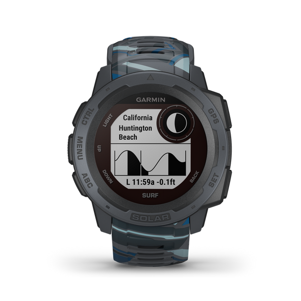 Garmin Instinct Solar Surf Smartwatch Pipeline - Boards360