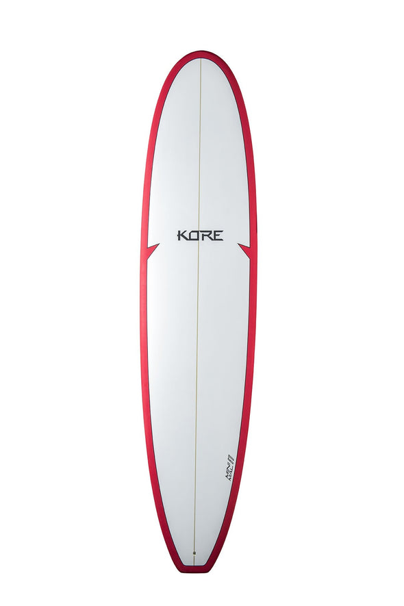 Kore 7ft 6 Mini Mal Surfboard White/Red - Boards360