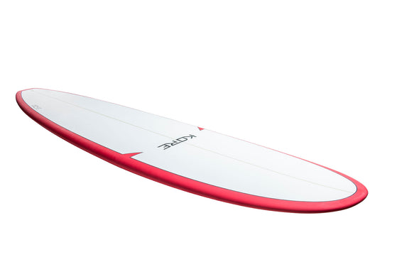 Kore 7ft 6 Mini Mal Surfboard White/Red - Boards360