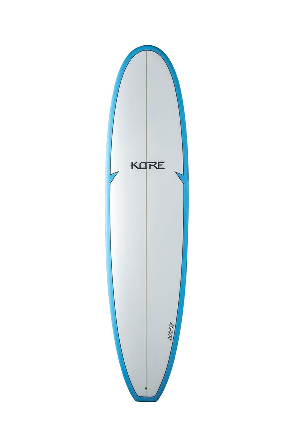 Kore 8ft Mini Mal Surfboard White/Blue - Boards360