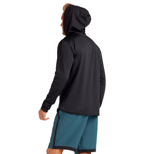 Dakine Mission Mens Loose Fit Rashguard Hoodie Long Sleeve Rash Vest Black - Boards360