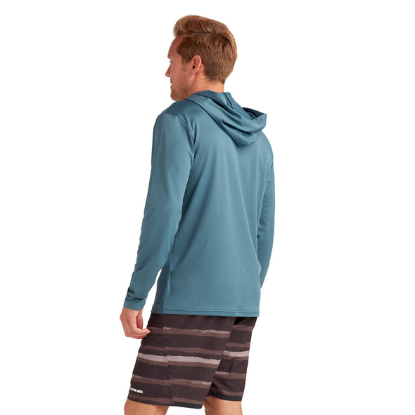 Dakine Mission Mens Loose Fit Rashguard Hoodie Long Sleeve Rash Vest Galactic Blue - Boards360