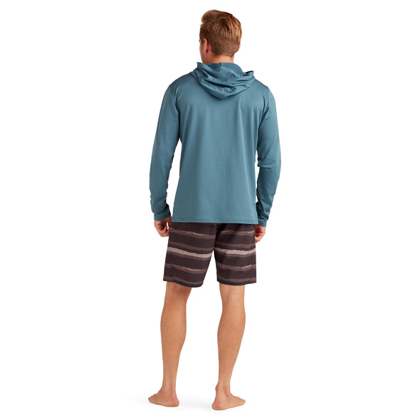 Dakine Mission Mens Loose Fit Rashguard Hoodie Long Sleeve Rash Vest Galactic Blue - Boards360