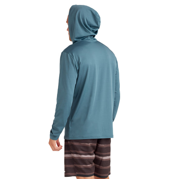 Dakine Mission Mens Loose Fit Rashguard Hoodie Long Sleeve Rash Vest Galactic Blue - Boards360
