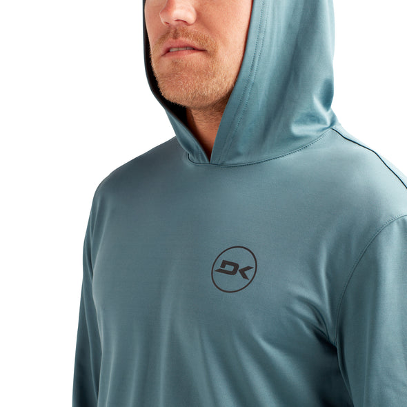 Dakine Mission Mens Loose Fit Rashguard Hoodie Long Sleeve Rash Vest Galactic Blue - Boards360