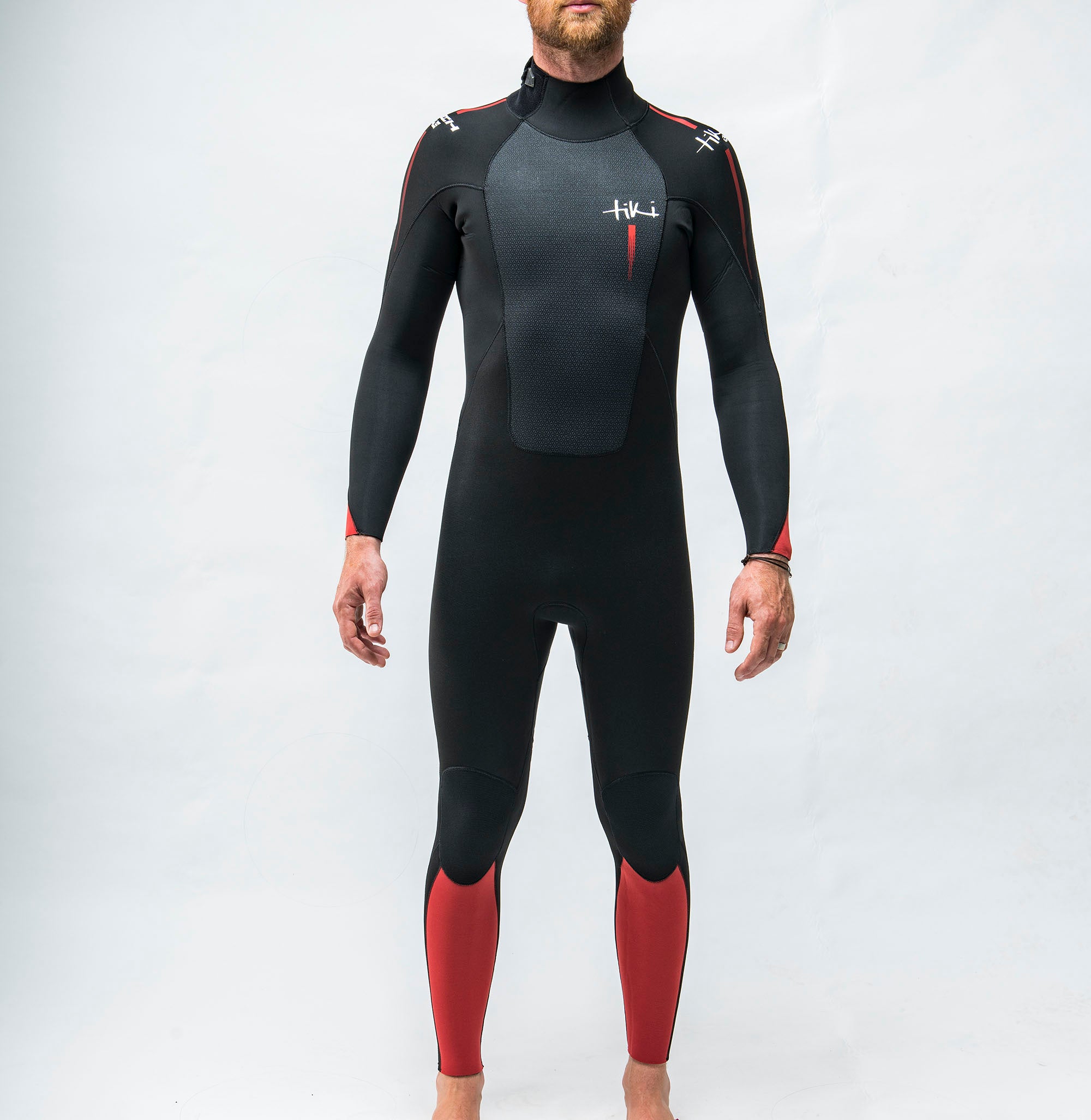 Tiki Tech Flatlock 3/2mm Full Suit Mens Summer Wetsuit Back Zip - Boards360