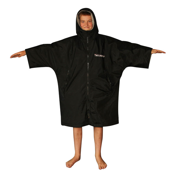 Frostfire Moonwrap Kids Waterproof Changing Robe Black - Boards360